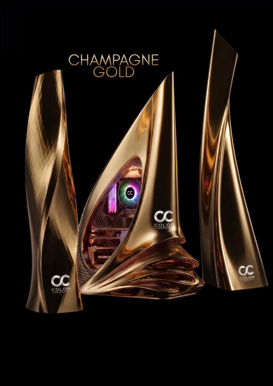 Superfície refletiva Champagne Gold