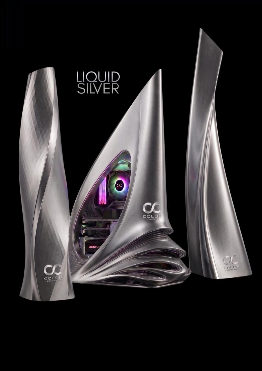 Base aerodinâmica do Color Computer Liquid Silver